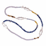 Fish & Bead Necklace - blue