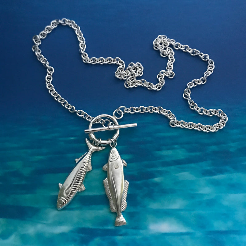 Two Fish Toggle Necklace