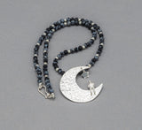 Beaded Moon Person Necklace