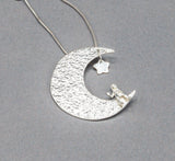 Moon Person Pendant with chain